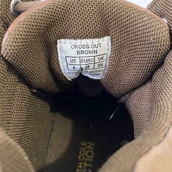 Unisex Kenneth Cole Reaction Cross Out Lace Up Shoes Ankle Boots Sz 5 Boys - Picture 11 of 15